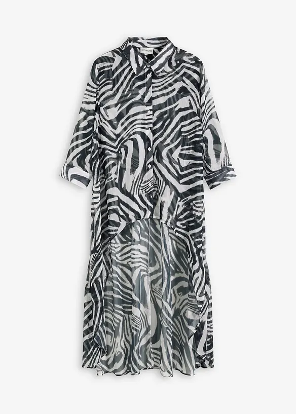 Lang chiffonbluse, bonprix