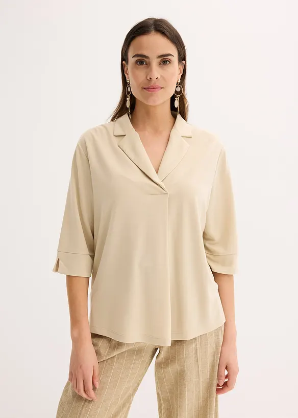 Trikot-tunika av lett viskose-piké, bonprix