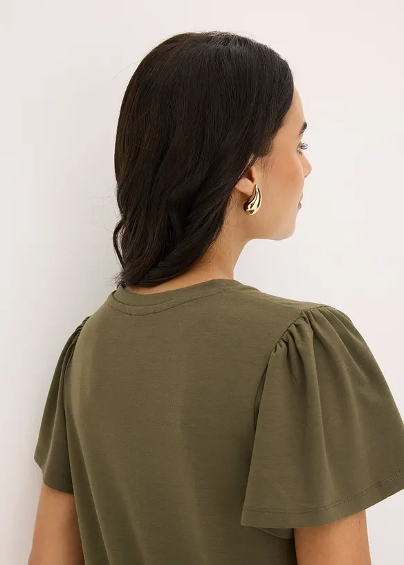 Topp med viskose og knapper, bonprix