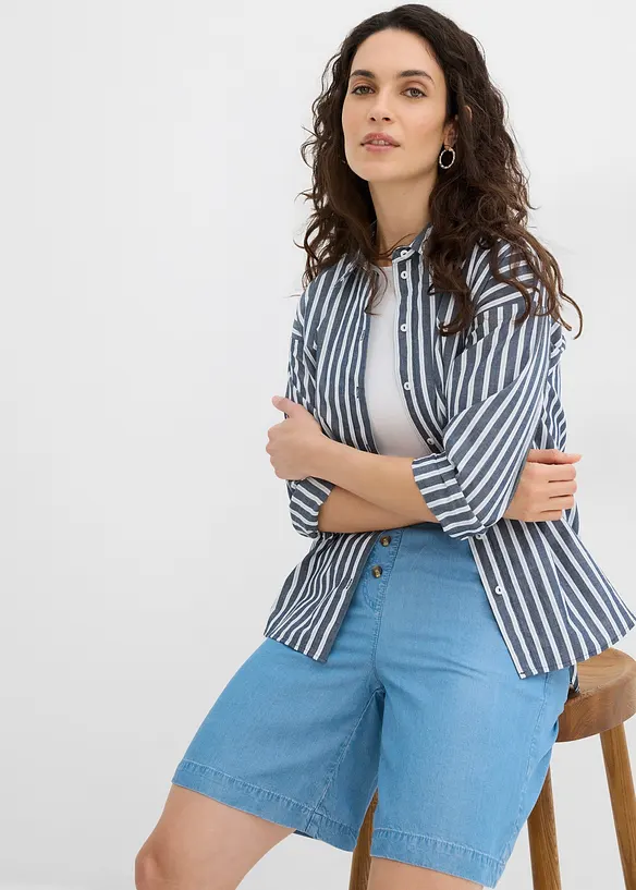 Pull on-shorts i lyocell, bonprix