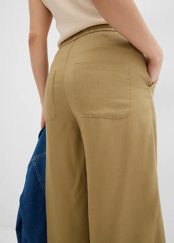 7/8-lang pull on-bukse i lyocell, bonprix