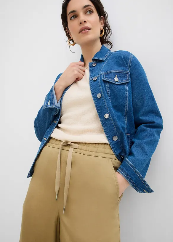7/8-lang pull on-bukse i lyocell, bonprix