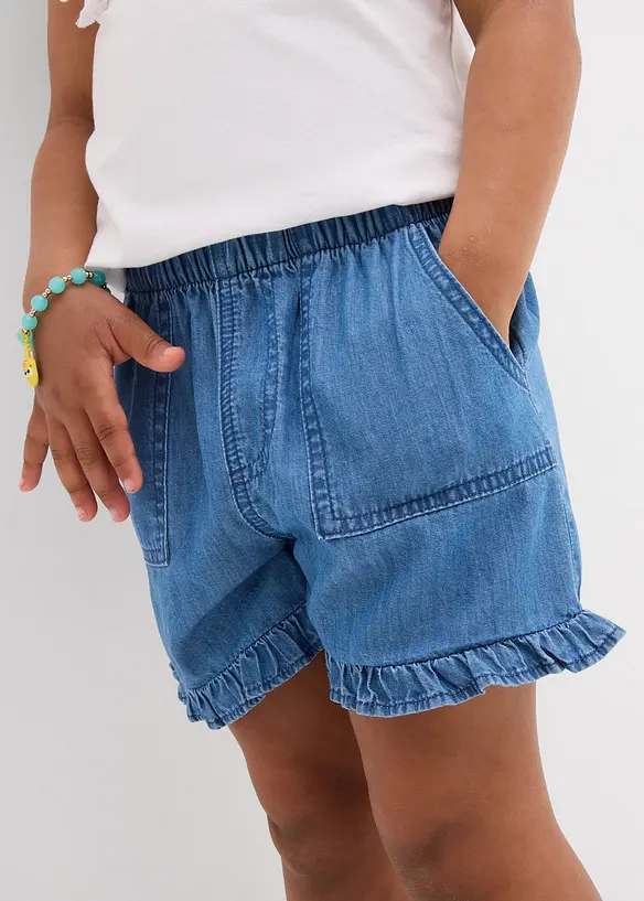 Jeansshorts i lett bomull, bonprix