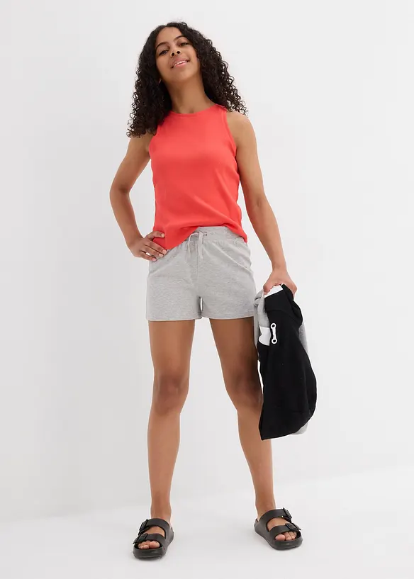 Jerseyshorts i 100% økologisk bomull (3-pack), bonprix