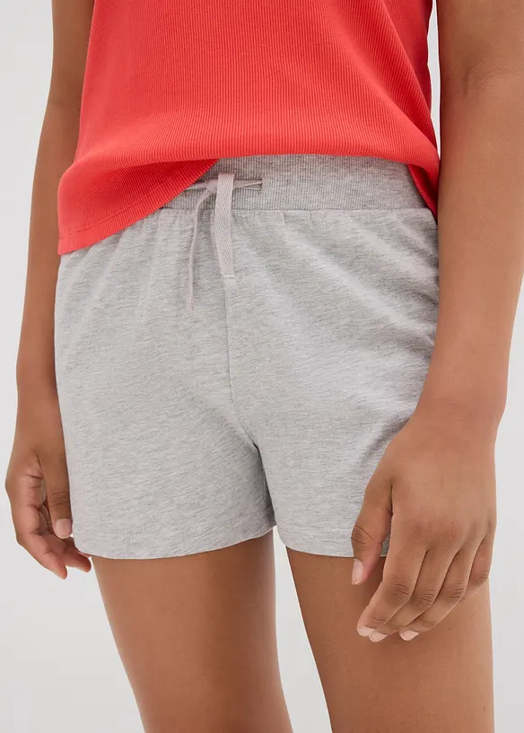 Jerseyshorts i 100% økologisk bomull (3-pack), bonprix