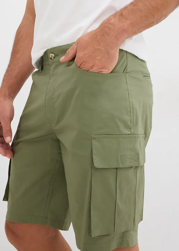 Cargo-bermudashorts med stretch, Regular Fit (2-pack), bonprix