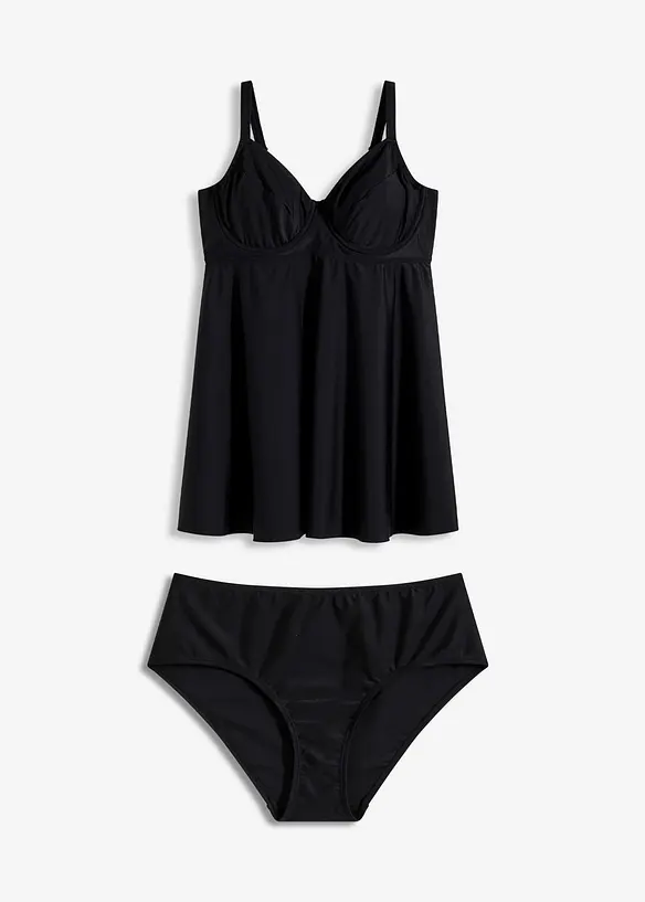 Lang bøyle-tankini (2-delt sett), bonprix