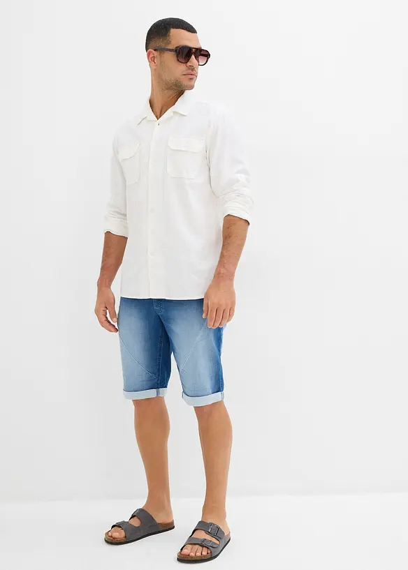 Bermudashorts i sweat-denim, Relaxed Fit, bonprix