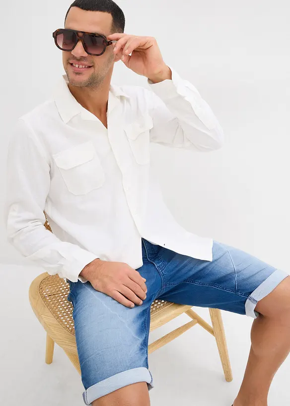 Bermudashorts i sweat-denim, Relaxed Fit, bonprix