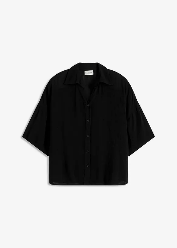 Kort strandbluse i lett viskose, bonprix