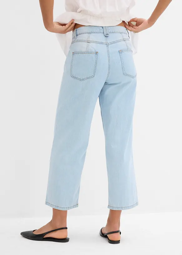 Baggy-jeans Mid Waist, supersoft, cropped, bonprix
