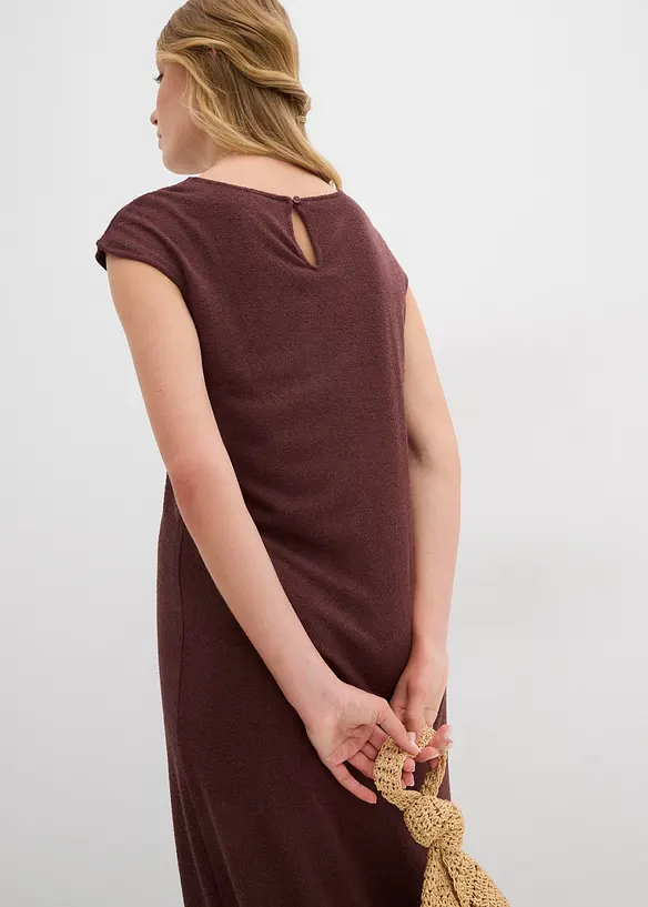 Midikjole i strikket look, bonprix