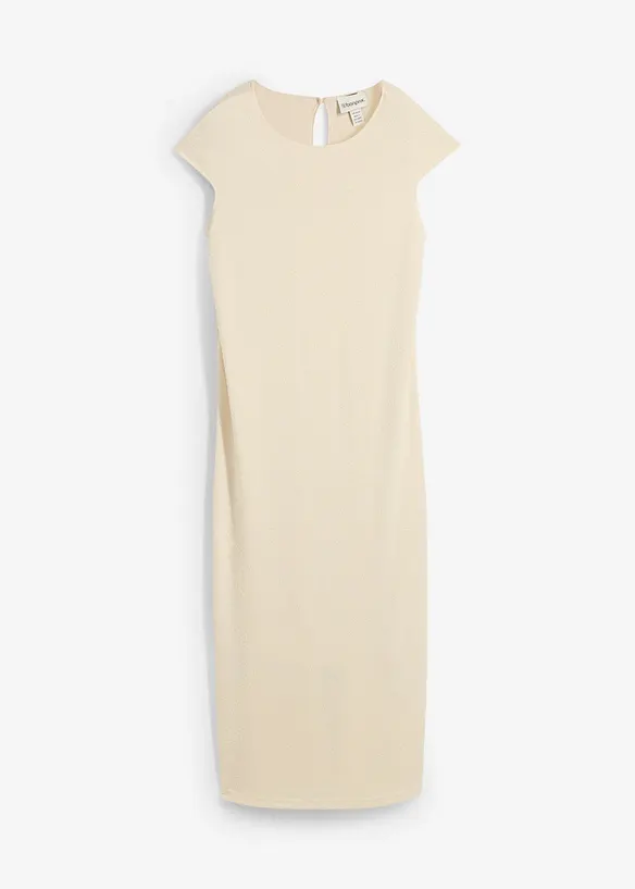 Midikjole i strikket look, bonprix
