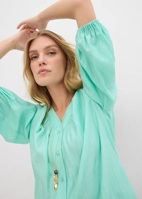 Oversized bluse av myk viskosemiks, bonprix