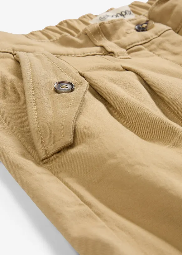 Shorts i twill med høy midje, bonprix
