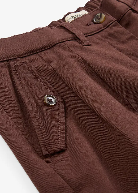 Shorts i twill med høy midje, bonprix
