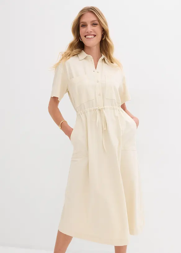 Jerseykjole i bomull med elastan, bonprix