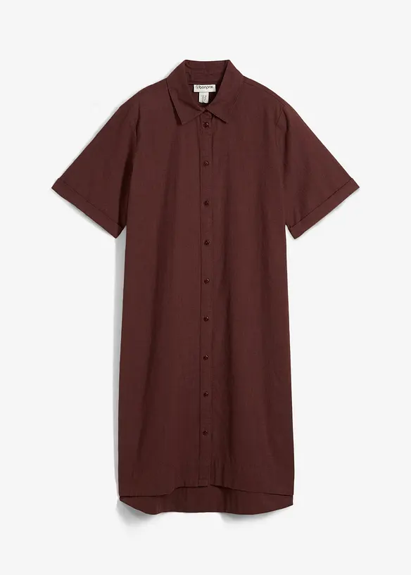 Skjortekjole i 100% bomull, bonprix