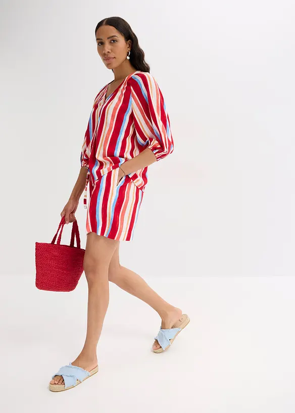 Bluse i strukturert viskose, bonprix