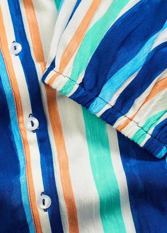 Bluse i strukturert viskose, bonprix