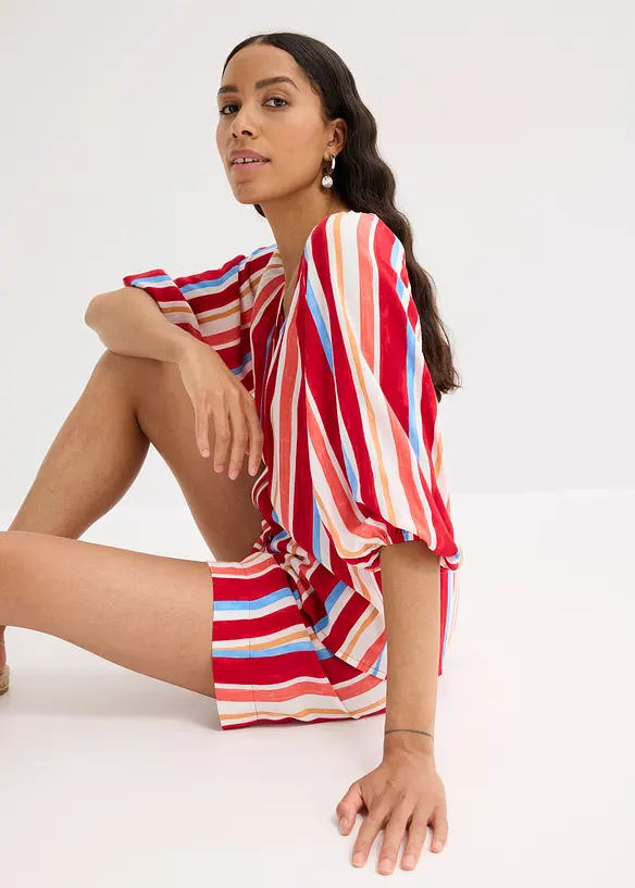Bluse i strukturert viskose, bonprix