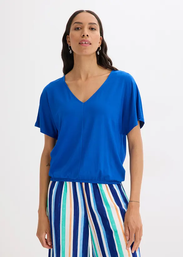 Oversized topp i myk viskosemiks, bonprix