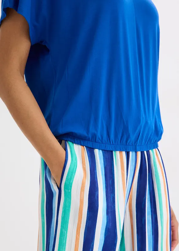 Oversized topp i myk viskosemiks, bonprix