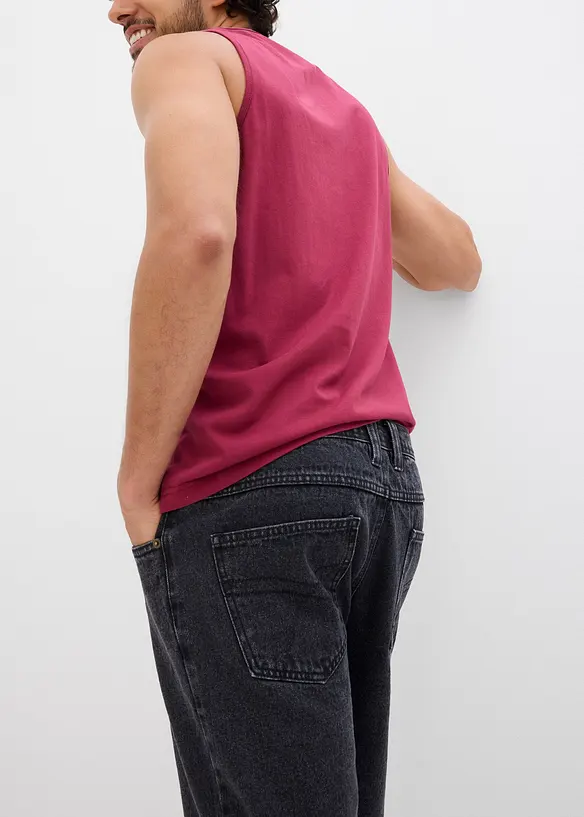 Jeans-bermuda med komfortlinning, Classic Fit, bonprix