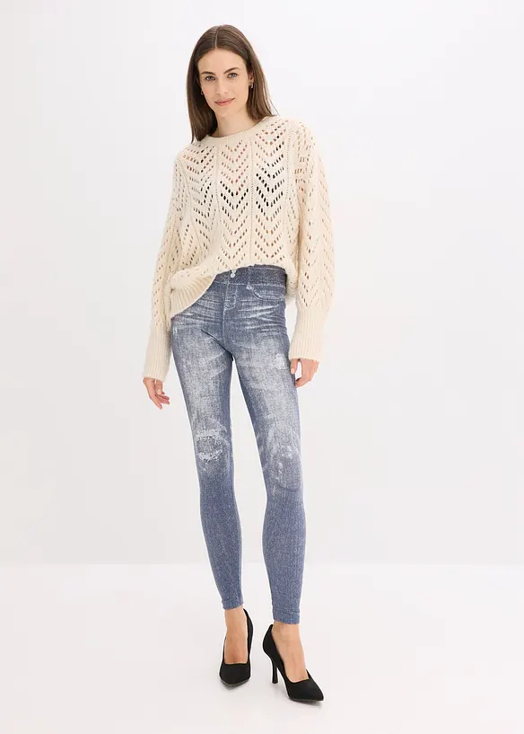 Seamless leggings med myk innside, bonprix