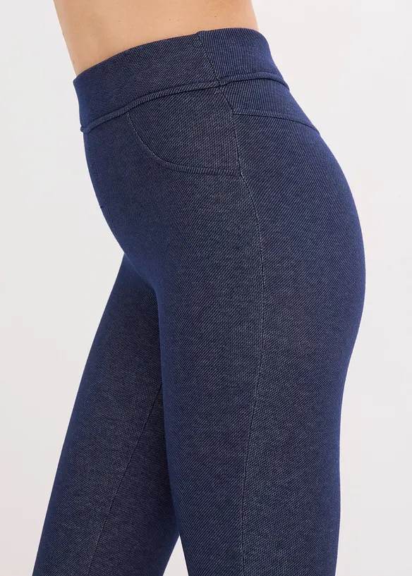 Termoleggings i jeanslook, bonprix