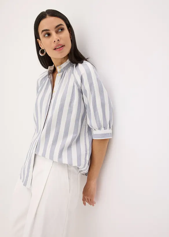 Bluse med stripemønster, bonprix