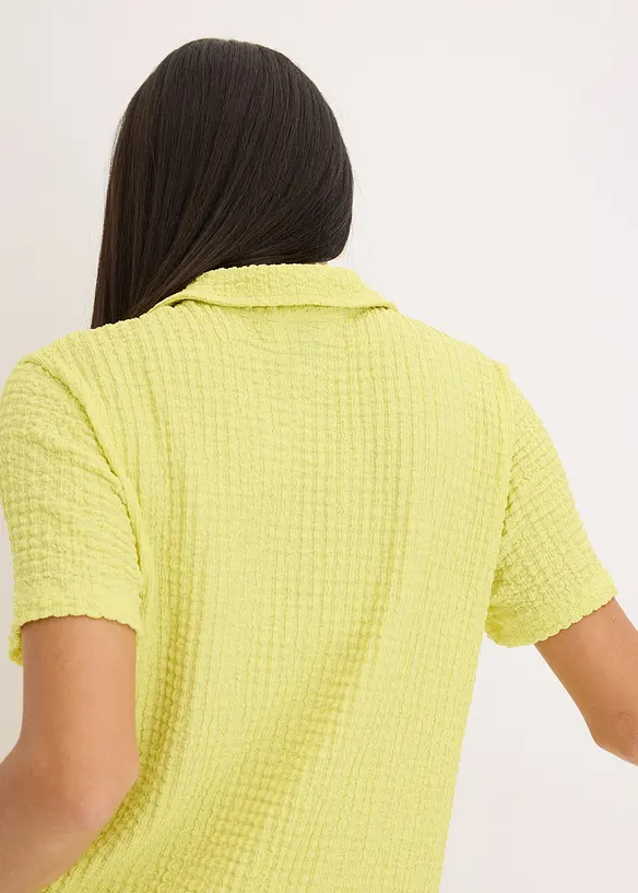 Trikotbluse med struktur, bonprix