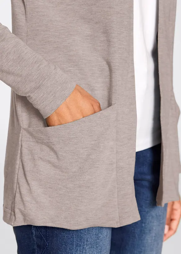 Trikotjakke med stretch av myk viskose, bonprix