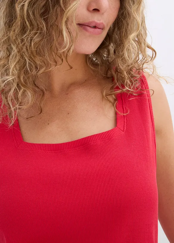 Lang singlet i 100% bomull, bonprix