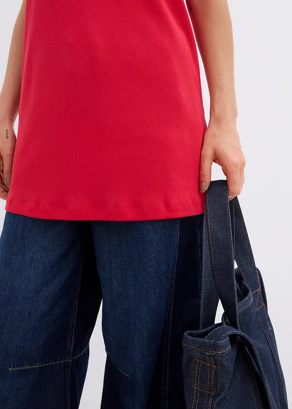 Lang singlet i 100% bomull, bonprix