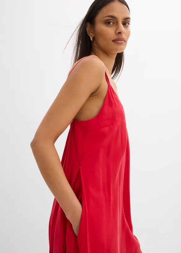 Jumpsuit av viskosemiks med regulerbare stropper, bonprix
