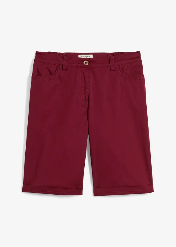 Papertouch-bermudashorts i bomull med komfortlinning, bonprix