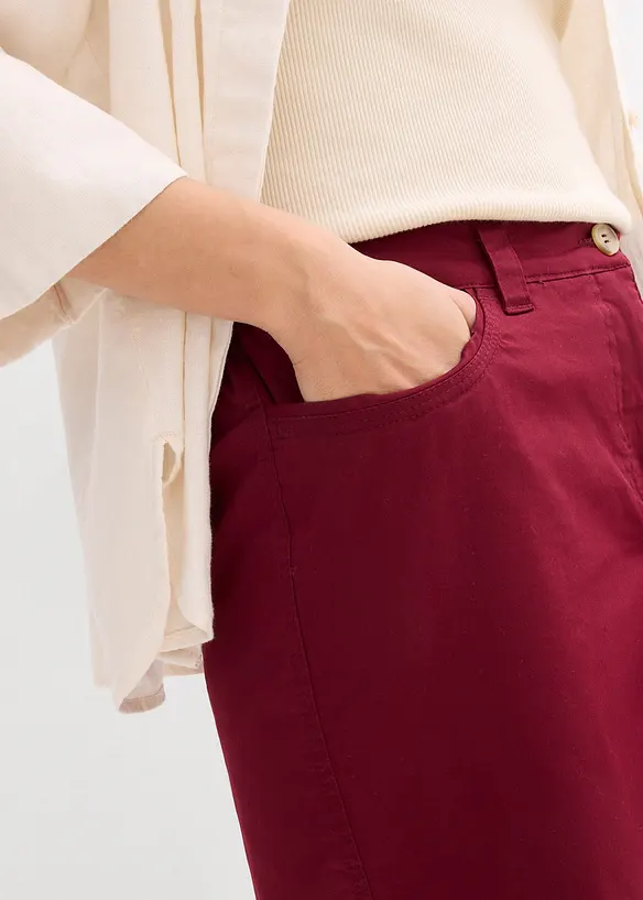 Papertouch-bermudashorts i bomull med komfortlinning, bonprix