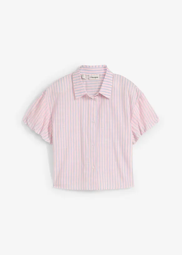 Kortermet bluse av 100% bomull, bonprix