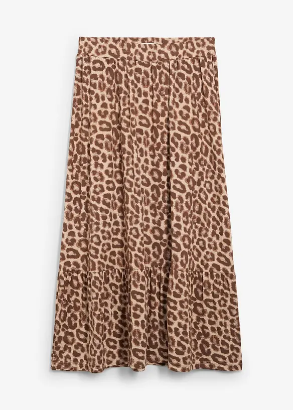 Jerseyskjørt av viskosemiks, bonprix