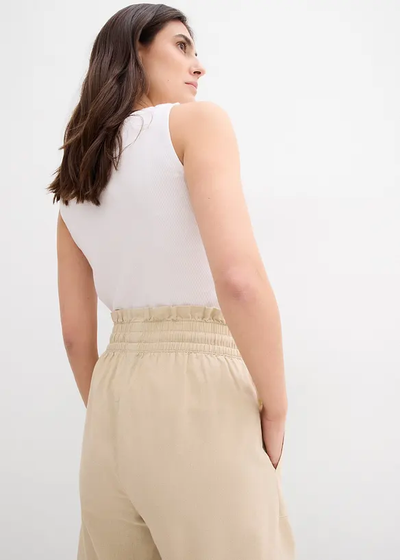 Shorts med lin, bonprix