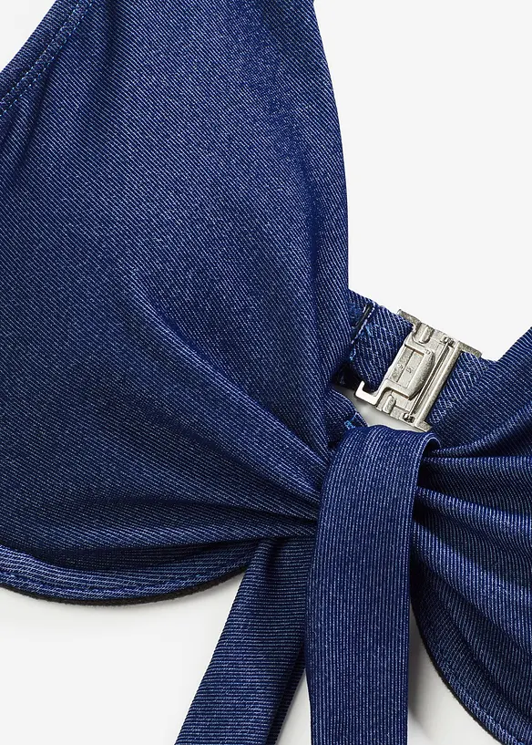 Spile bikinitopp i denimlook, bonprix