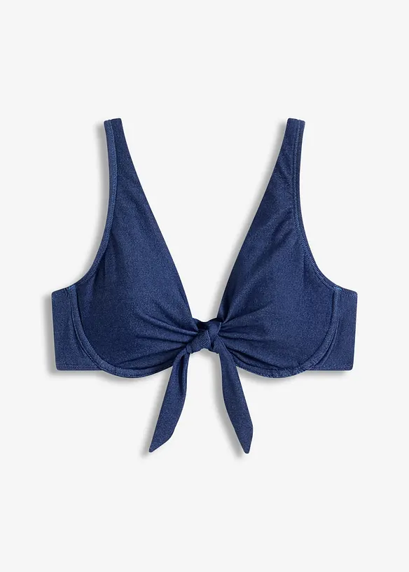 Spile bikinitopp i denimlook, bonprix