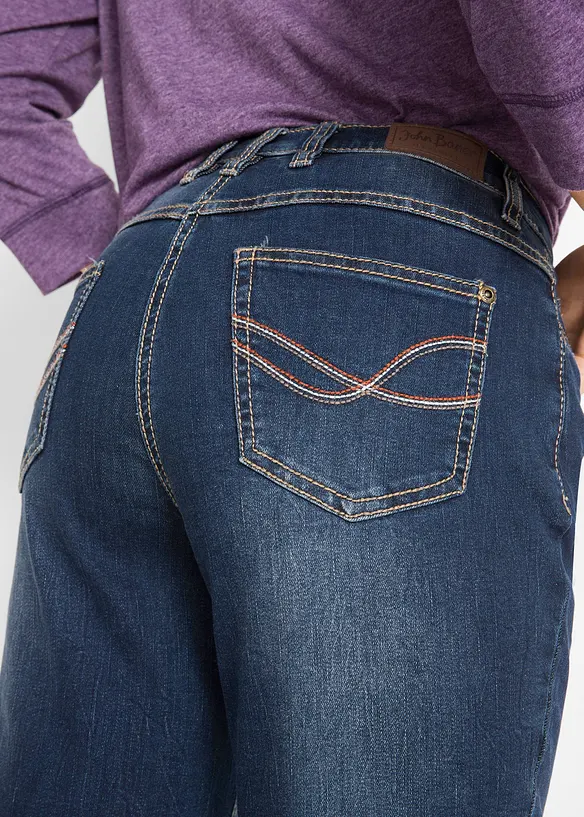 Straight-jeans Mid Waist, Stretch, bonprix