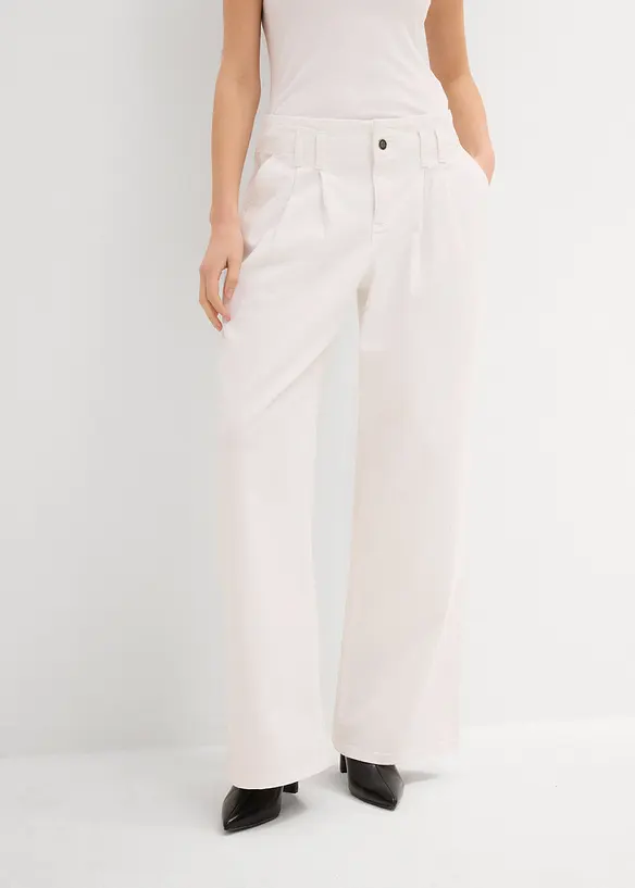 Wide Leg-jeans Low Waist, Low Stretch, bonprix