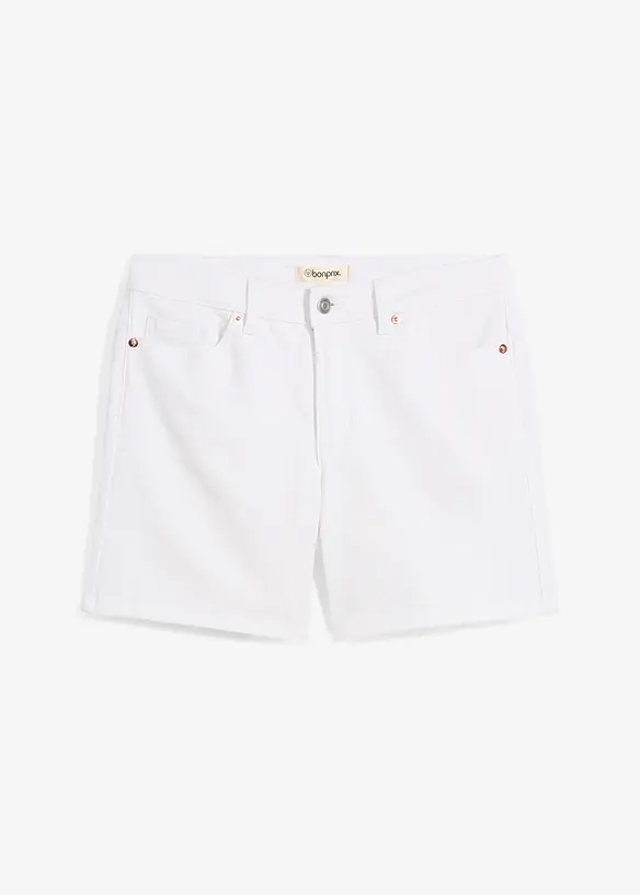Bermudashorts i denim Mid Waist, Low Stretch, bonprix