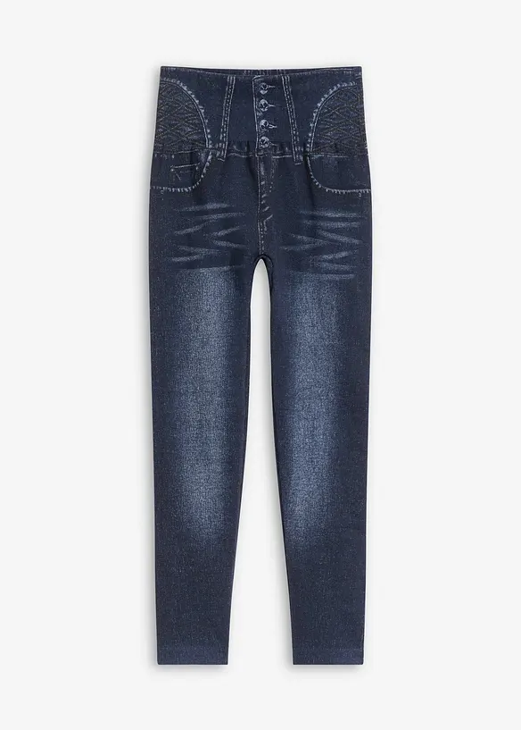 Shape seamless leggings i jeans-look, sterkt figurformende, bonprix
