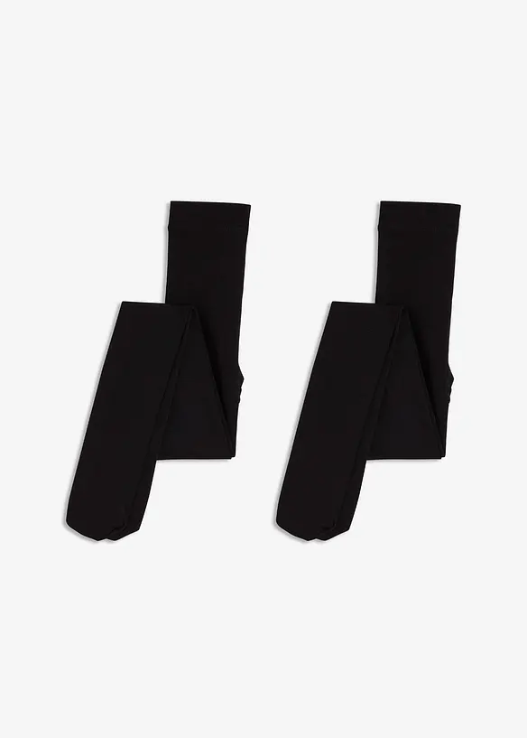Termo-fleecestrømpebukse 140den (2-pack), bonprix