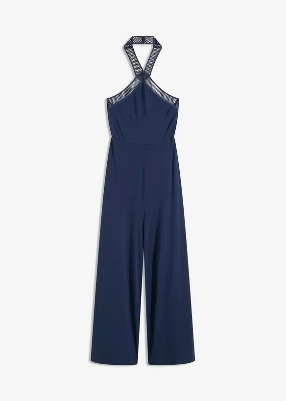 Jersey jumpsuit med laser-cut outs, bonprix