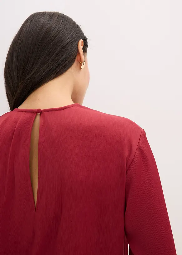 Bluse i glinsende sateng, bonprix
